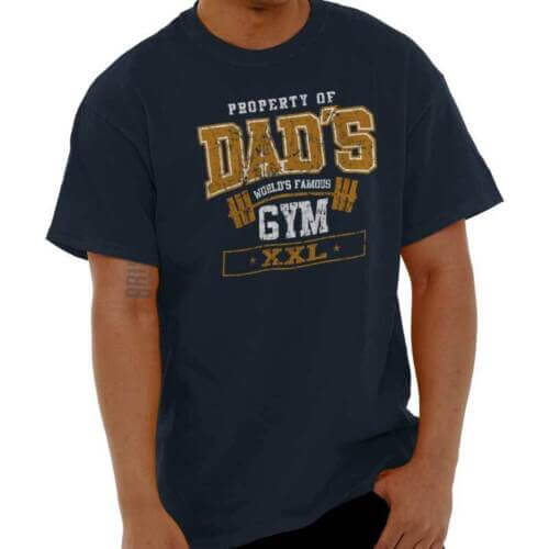Dad Bod Bodybuilder Workout Gym Father Gift Mens Crewneck T Shirt