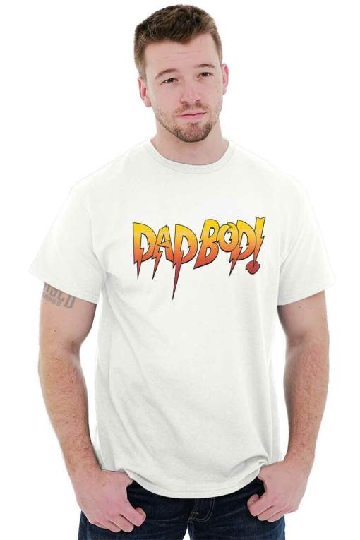 Dad Bod Joke Rowdy Wrestling Father Day Gift Mens Casual Crewneck T Shirts Tees