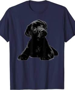 Black Lab Puppy Dog Shirt Graphic Tees Men – Dog Mom Shirt