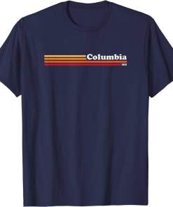 Vintage 1980s Graphic Style Columbia Missouri Shirt
