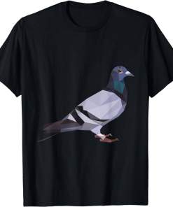 Columbidae Pigeons Geometric Polygonal Columbidae Lover Shirt