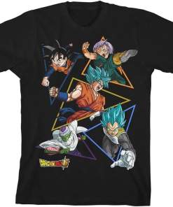 Dragon Ball Super Characters Youth Black Graphic Tee