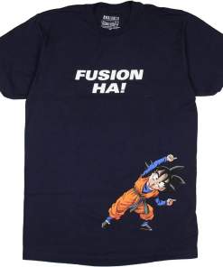 Dragon Ball Z Mens’ Fusion Ha! Goku Dancing Graphic Print Shirt