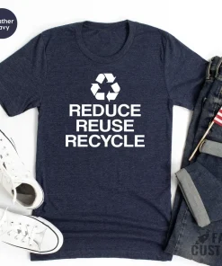 environment t shirt recycling t shirt earth days tshirt vegan shirt