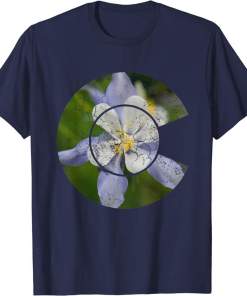 Flag of Colorado Shirt Columbine Flower Gift
