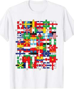 Flags of Countries of the World international flag puzzle Shirt