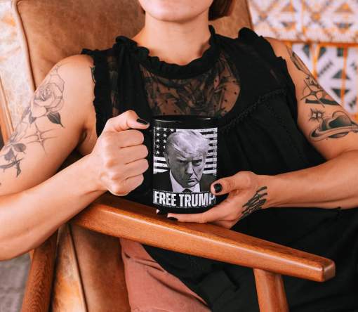 Free Trump PNG, Donald Trump Mug Shot Sublimation Design, FJB, Trump T-shirt Mug Design