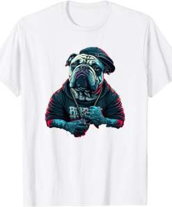 Funny Bulldog Dog Rap Hip-hop Rapper Shirt