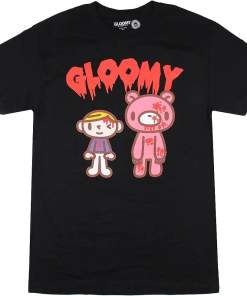 Gloomy The Naughty Grizzly Mens’ Pity and Gloomy Bear Bloodied Shirt