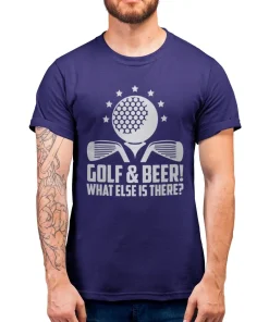 Golf and Beer Funny T Shirt for Men, Mens Golf Tshirt