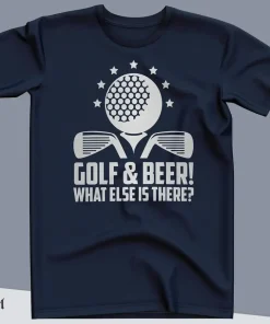 Golf and Beer Funny T Shirt for Men, Mens Golf Tshirt