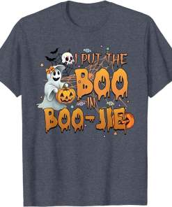 I Put The Boo In Bougie Boo-Jie Halloween Party Spooky Ghost Shirt