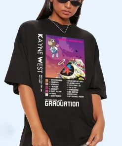 Kanye West Graduation T-Shirt, Vtg Kanye West Graphic T-Shirt, Kanye West Lover Gift