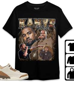 Jordan 3 Palomino Unisex Shirt, Kid, Toddles Kanye West VT Shirt To Match Sneaker