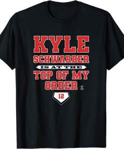 Kyle Schwarber Top Of My Order Graphic Apparel Shirt