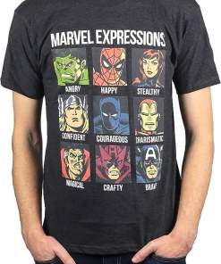 marvel avengers expressions moods adult mens shirt (3)