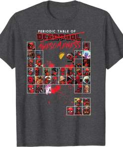 marvel deadpool periodic table of awesomeness t shirt (1)