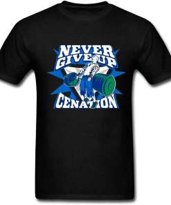 Men’s John Cena Never Give up Fan Logo T Shirts