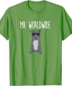 Mr. Worldwide Funny Pitbull Shirt
