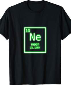neon element green periodic table chemistry nerd costume shirt (2)