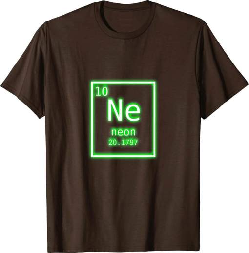 Neon Element Green Periodic Table Chemistry Nerd Costume Shirt