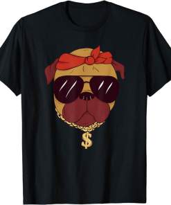 Rapper Pug t-shirt, Funny dog t shirt, a dog mom shirt