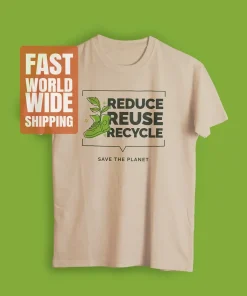 reduce reuse recycle organic cotton recycling shirt