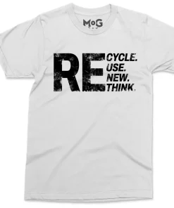 renew reuse recycle rethink t shirt save the earth climate change 1 (2)