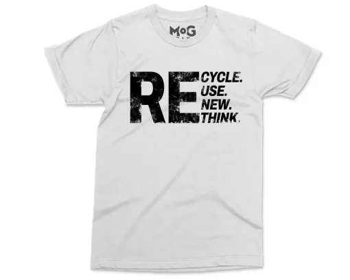 Renew Reuse Recycle Rethink T-Shirt, Save the Earth Climate Change