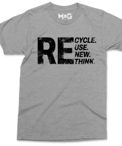 renew reuse recycle rethink t shirt save the earth climate change 1 (3)