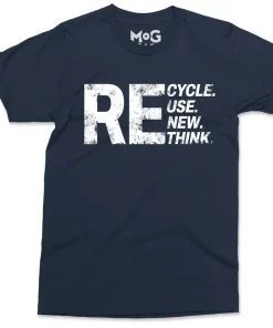renew reuse recycle rethink t shirt save the earth climate change 1 (4)