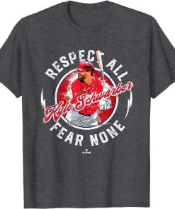 Respect All Fear None Kyle Schwarber Philadelphia MLBPA Shirt