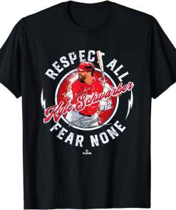 Respect All Fear None Kyle Schwarber Philadelphia MLBPA Shirt