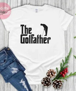 The GOLFATHER, GOLF FATHER Tshirt, Golfer shirt