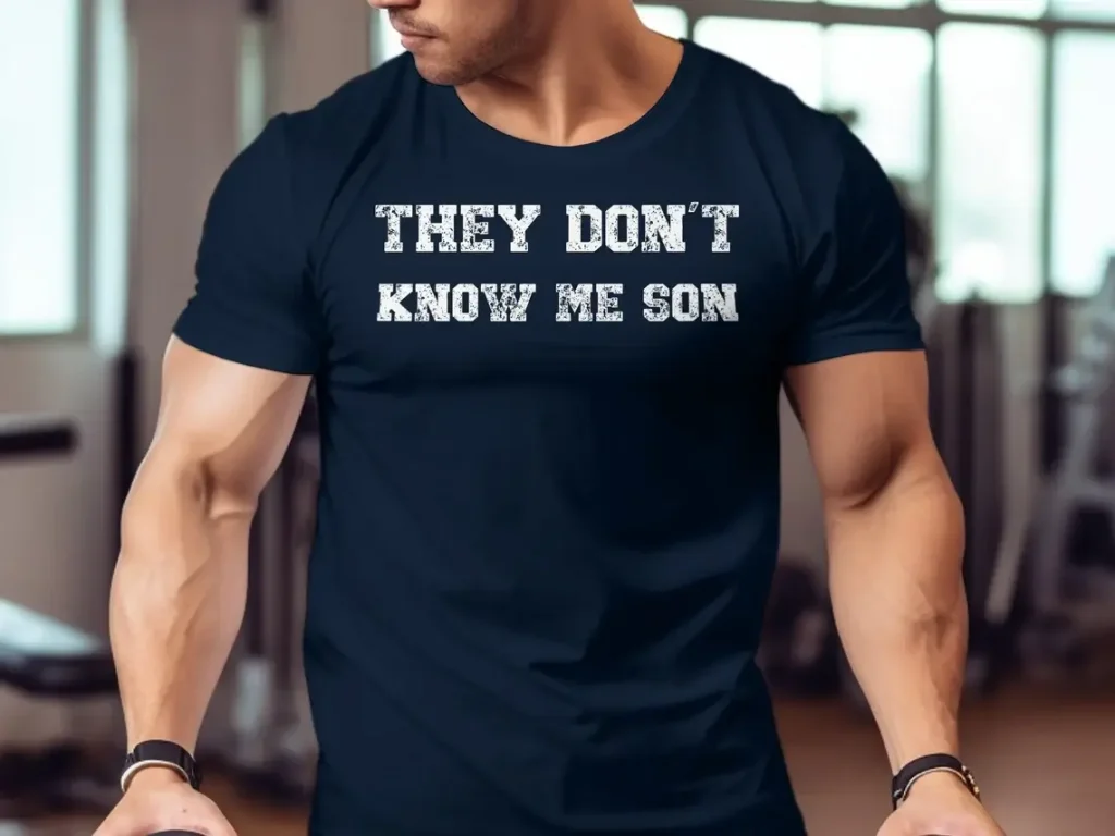 Triathlete They Don’t Know Me Son Shirt, Navy Seal Workout Shirt