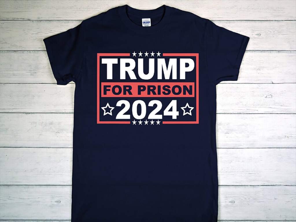 Trump For Prison 2024 T-Shirt, Trump Go to Jail Tee, Political Humor T-Shirt, Trump in Jail Outfit