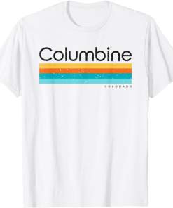 Vintage Columbine Colorado CO Retro Design Shirt