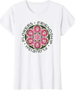 Womens Columbine Kaleidoscope Design (Friendship Flourish Flowers) Shirt