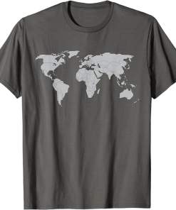 World flag map T Shirt Globe Travelers ,Globe of Flags World Shirt